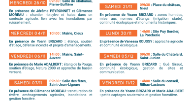 Ateliers d’information des élus : 12 rendez-vous sur le terrain pour parler de l’eau